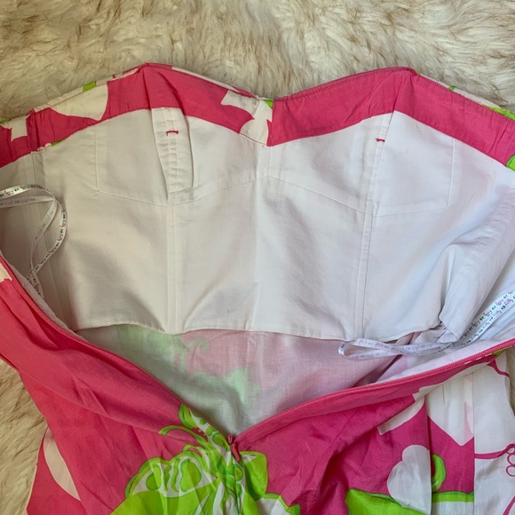 Lilly pulitzer pink flower dress - Picture 3 of 5